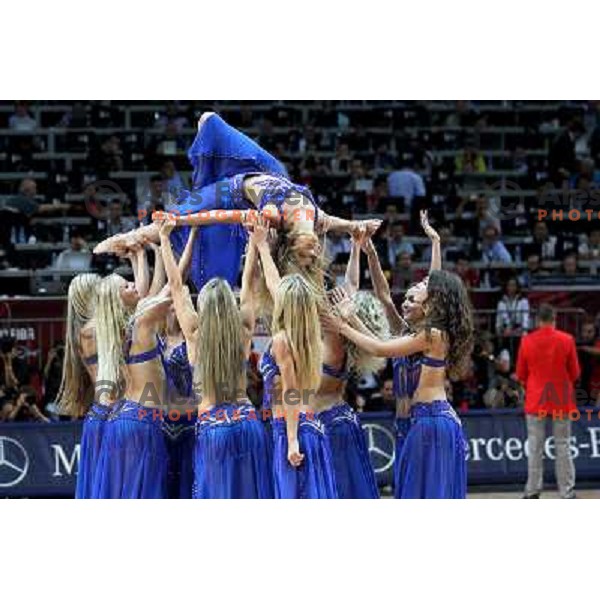 FIBA dancing team performing during FIBA World Championship 2010 in Sinan Erdem Dome, Istanbul, Turkey 