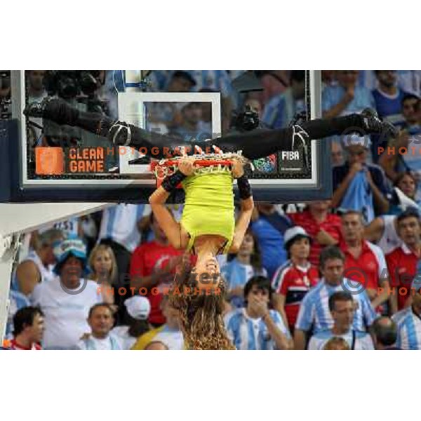 FIBA dancing team performing during FIBA World Championship 2010 in Sinan Erdem Dome, Istanbul, Turkey 