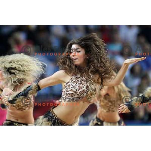 FIBA dancing team performing during FIBA World Championship 2010 in Sinan Erdem Dome, Istanbul, Turkey 