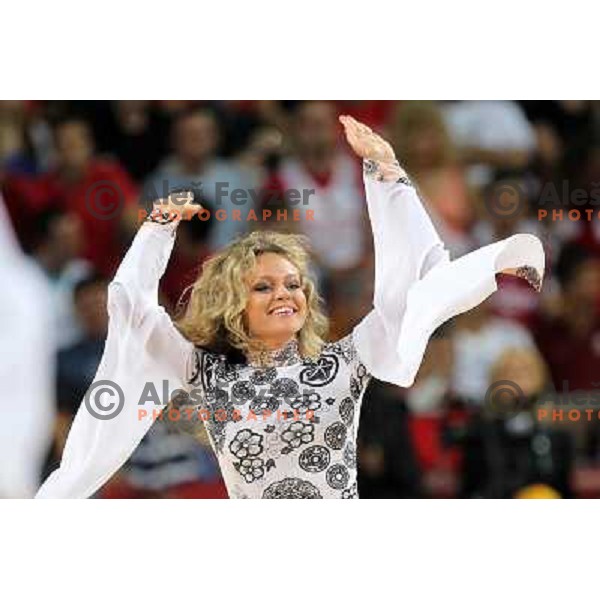 FIBA dancing team performing during FIBA World Championship 2010 in Sinan Erdem Dome, Istanbul, Turkey 
