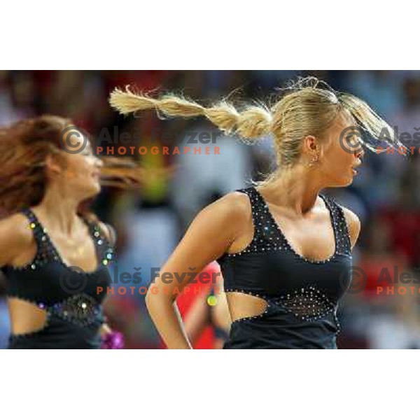 FIBA dancing team performing during FIBA World Championship 2010 in Sinan Erdem Dome, Istanbul, Turkey 
