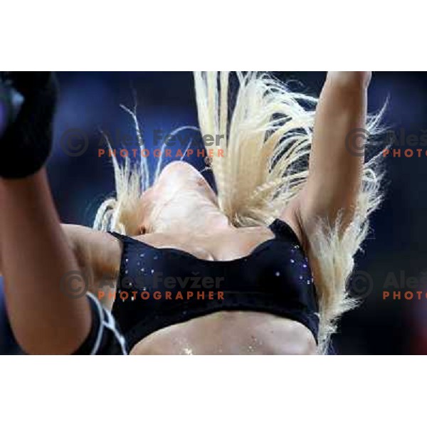 FIBA dancing team performing during FIBA World Championship 2010 in Sinan Erdem Dome, Istanbul, Turkey 
