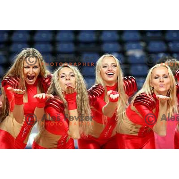 FIBA dancing team performing during FIBA World Championship 2010 in Sinan Erdem Dome, Istanbul, Turkey 
