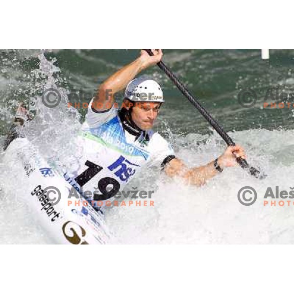 Dejan Kralj SLO at ICF canoe slalom world championships in Tacen, Slovenia 12.9.2010 