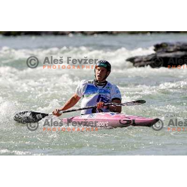 Jure Meglic SLO finished third at ICF canoe slalom world championships in Tacen, Slovenia 12.9.2010 