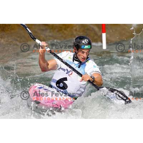 Jure Meglic SLO finished third at ICF canoe slalom world championships in Tacen, Slovenia 12.9.2010 