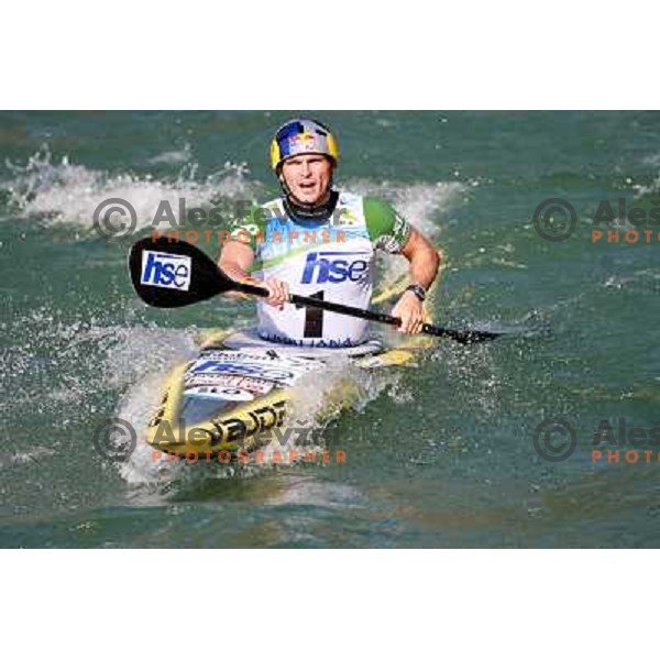 Peter Kauzer SLO at ICF canoe slalom world championships in Tacen, Slovenia 12.9.2010 