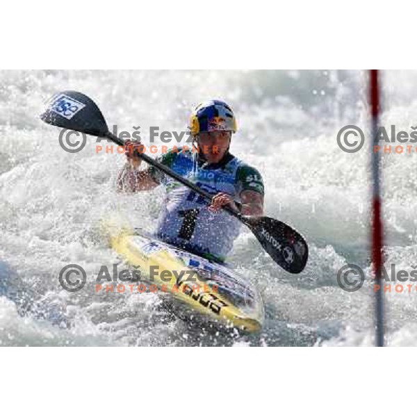 Peter Kauzer SLO at ICF canoe slalom world championships in Tacen, Slovenia 12.9.2010 
