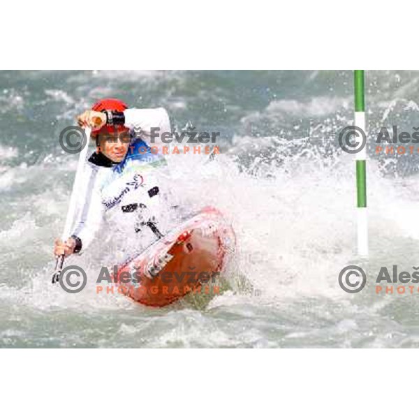 Jure Lenarcic SLO at ICF canoe slalom world championships in Tacen, Slovenia 12.9.2010 