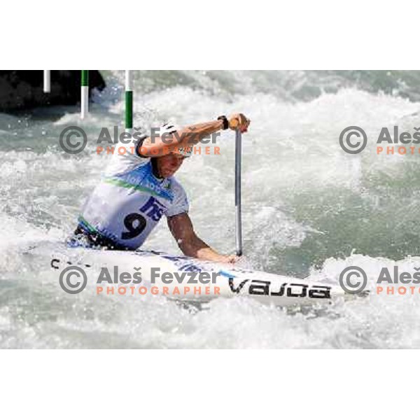 Benjamin Savsek SLO at ICF canoe slalom world championships in Tacen, Slovenia 12.9.2010 