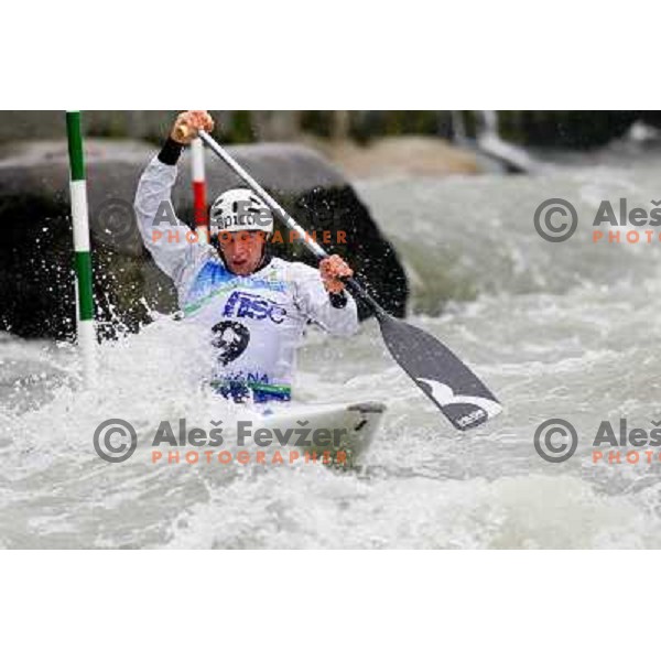 Benjamin Savsek SLO at ICF canoe slalom world championships in Tacen, Slovenia 12.9.2010 