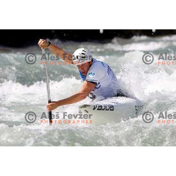 Benjamin Savsek SLO at ICF canoe slalom world championships in Tacen, Slovenia 12.9.2010 