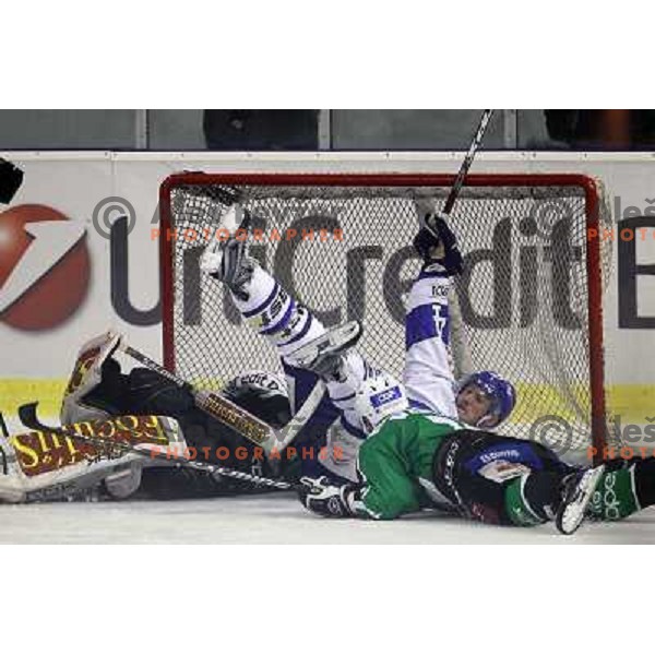 in action during ice-hockey match Tilia Olimpija-KHL Medvescak in round 3 of EBEL league, played in Hala Tivoli, Ljubljana, Slovenia on September 17, 2010 