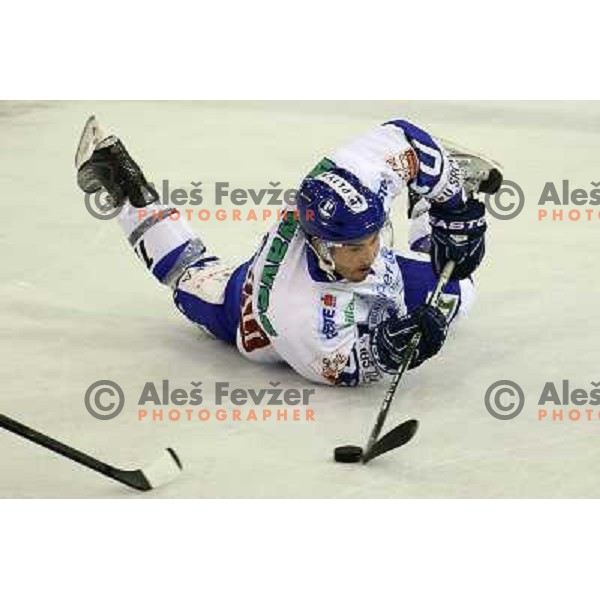 Wacey Rabbit in action during ice-hockey match Tilia Olimpija-KHL Medvescak in round 3 of EBEL league, played in Hala Tivoli, Ljubljana, Slovenia on September 17, 2010 