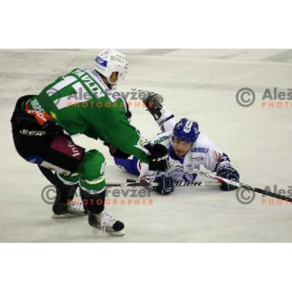  in action during ice-hockey match Tilia Olimpija-KHL Medvescak in round 3 of EBEL league, played in Hala Tivoli, Ljubljana, Slovenia on September 17, 2010 