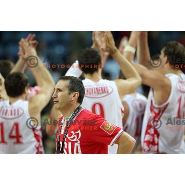 David Blatt, Coach of Russia in action during basketball match Russia-New Zealand in eight-final of FIBA World Championship 2010, played in Sinan Erdem Dome, Istanbul, Turkey on September 6, 2010 