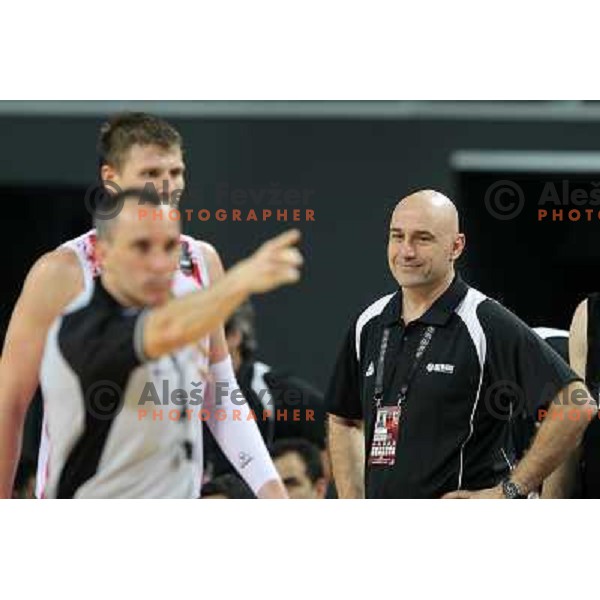 Nenad Vucinic, coach of New Zealand in action during basketball match Russia-New Zealand in eight-final of FIBA World Championship 2010, played in Sinan Erdem Dome, Istanbul, Turkey on September 6, 2010 