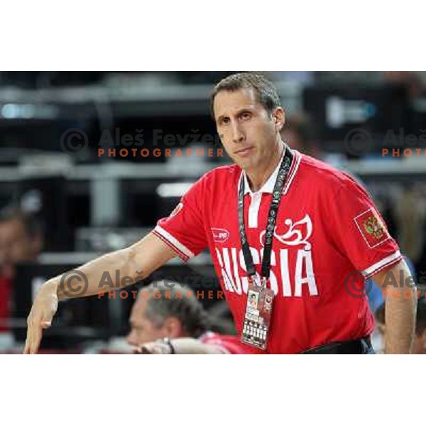 David Blatt, Coach of Russia in action during basketball match Russia-New Zealand in eight-final of FIBA World Championship 2010, played in Sinan Erdem Dome, Istanbul, Turkey on September 6, 2010 