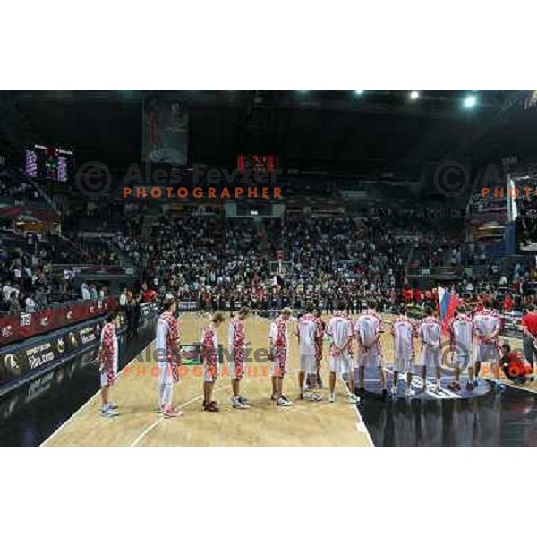 basketball match Russia-New Zealand in eight-final of FIBA World Championship 2010, played in Sinan Erdem Dome, Istanbul, Turkey on September 6, 2010 