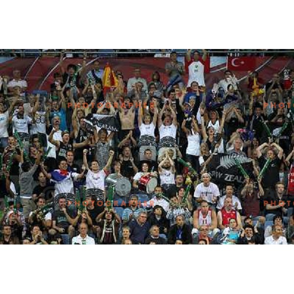Fans of New Zealand in action during basketball match Russia-New Zealand in eight-final of FIBA World Championship 2010, played in Sinan Erdem Dome, Istanbul, Turkey on September 6, 2010 