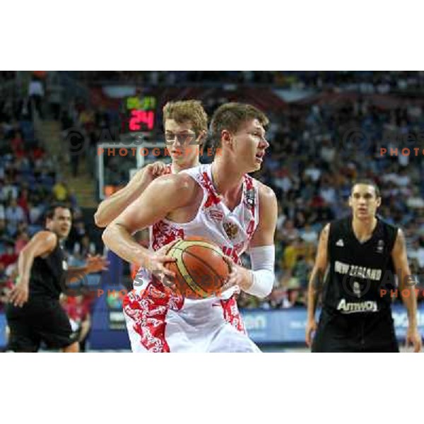 Vorontsevitch of Russia in action during basketball match Russia-New Zealand in eight-final of FIBA World Championship 2010, played in Sinan Erdem Dome, Istanbul, Turkey on September 6, 2010 