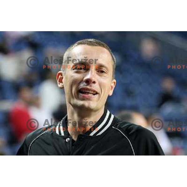 Referee Sasa Pukl of Slovenia in action during basketball match Russia-New Zealand in eight-final of FIBA World Championship 2010, played in Sinan Erdem Dome, Istanbul, Turkey on September 6, 2010 
