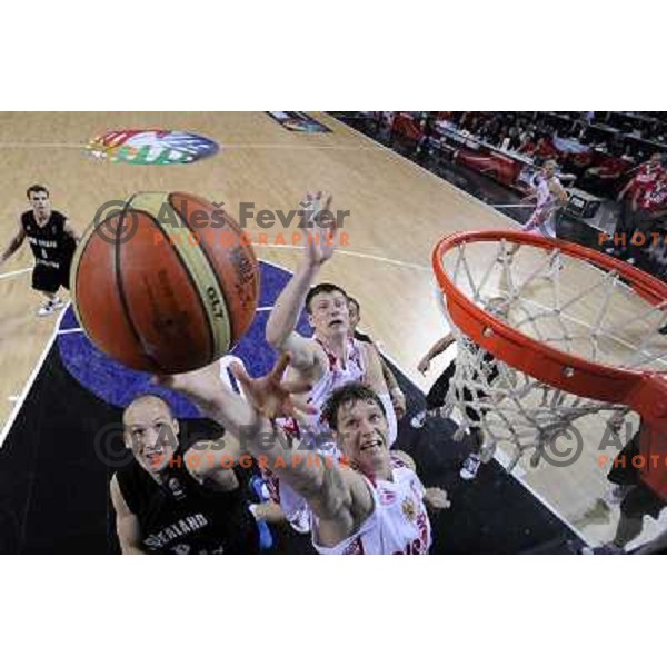 basketball match Russia-New Zealand in eight-final of FIBA World Championship 2010, played in Sinan Erdem Dome, Istanbul, Turkey on September 6, 2010 