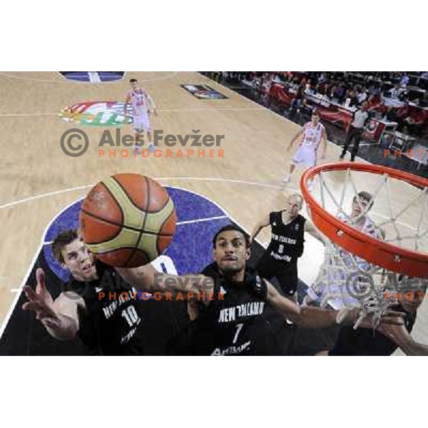 Mika Vukona of New Zealand in action during basketball match Russia-New Zealand in eight-final of FIBA World Championship 2010, played in Sinan Erdem Dome, Istanbul, Turkey on September 6, 2010 