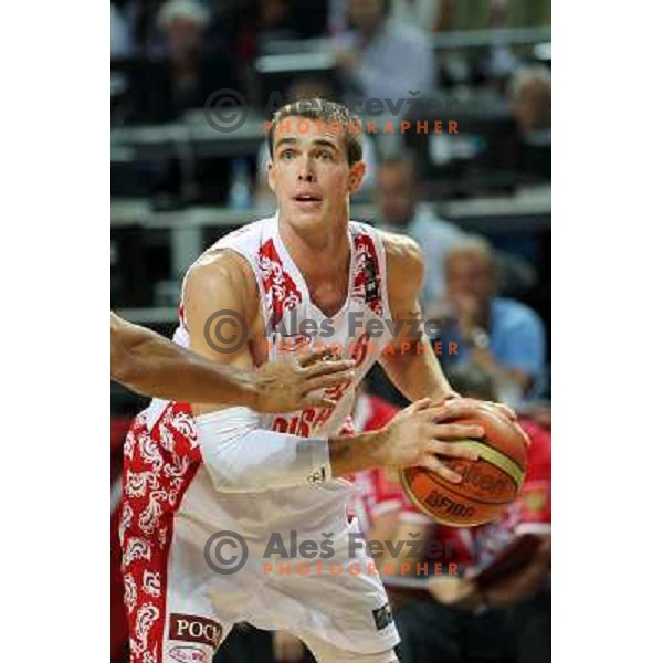 Sergey Bykov of Russia in action during basketball match Russia-New Zealand in eight-final of FIBA World Championship 2010, played in Sinan Erdem Dome, Istanbul, Turkey on September 6, 2010 