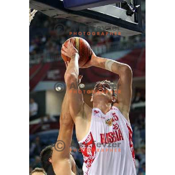  of Russia in action during basketball match Russia-New Zealand in eight-final of FIBA World Championship 2010, played in Sinan Erdem Dome, Istanbul, Turkey on September 6, 2010 