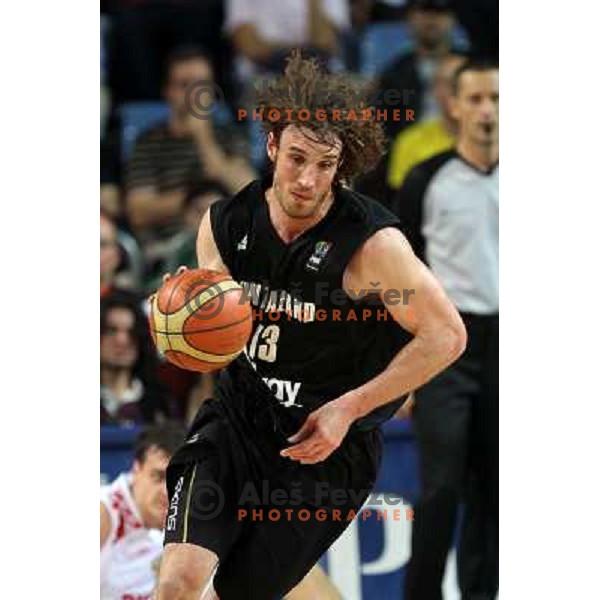 Casey Frank of New Zealand in action during basketball match Russia-New Zealand in eight-final of FIBA World Championship 2010, played in Sinan Erdem Dome, Istanbul, Turkey on September 6, 2010 