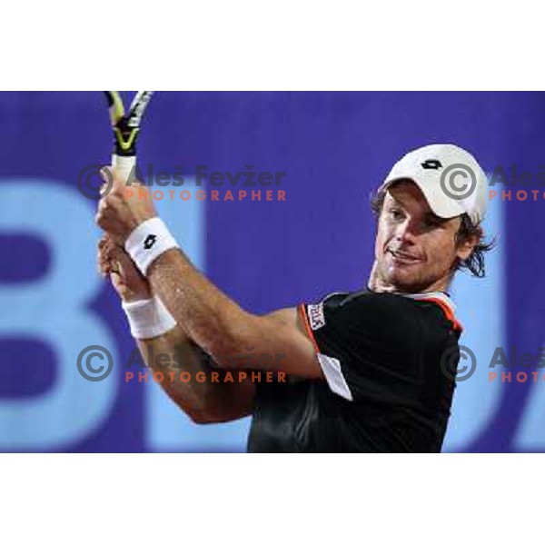  Blaz Kavcic of Slovenia in action during quarter-final of BMW Ljubljana Open on ATP Challenger Tour, played in SC Ljubljana on September 23, 2010 
