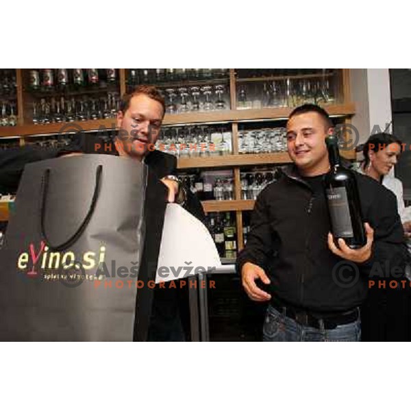 Gasper Carman at Wine degustation and competition for waiters and bartenders in glass pouring of 1 dcl in E vino bar, Ljubljana, Slovenia on September 27, 2010