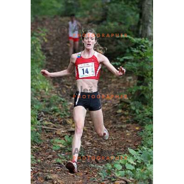 Andrea Mayr of Austria, winner of 31. Smarna gora mountain race, WMRA Grand Prix- Final, Ljubljana on October 2, 2010 