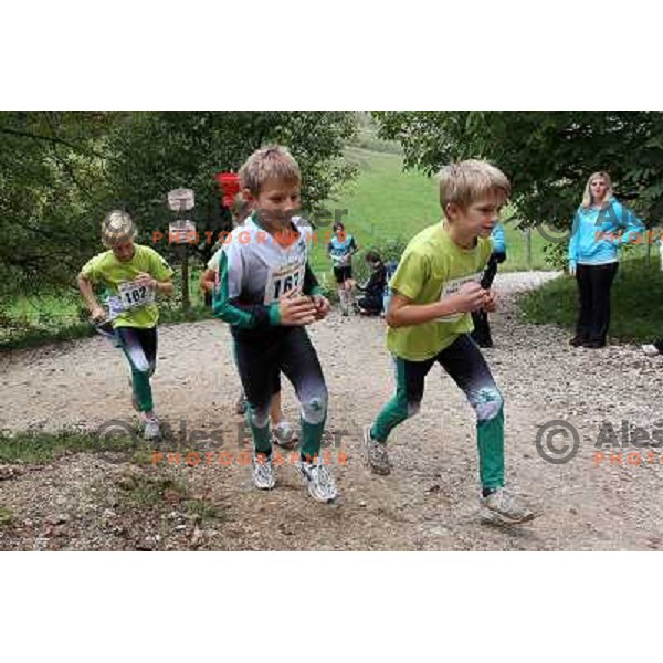 Kids running at 31. Smarna gora mountain race, WMRA Grand Prix- Final, Ljubljana on October 2, 2010 