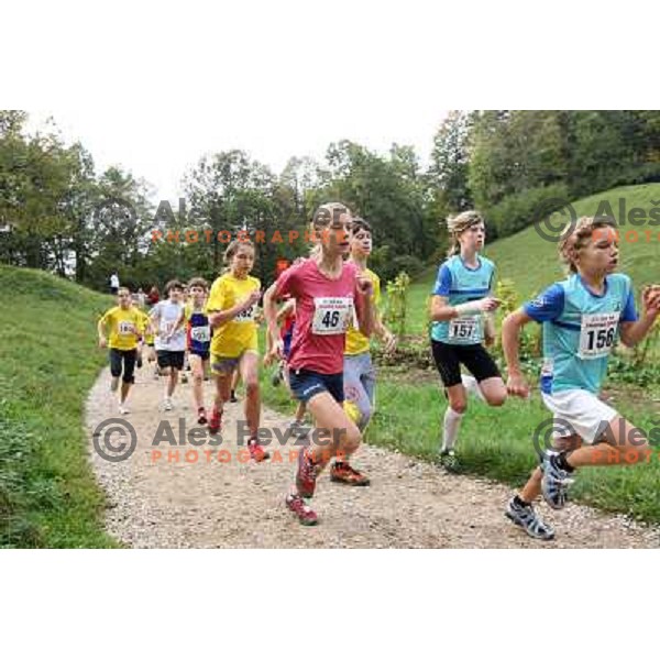 Kids running at 31. Smarna gora mountain race, WMRA Grand Prix- Final, Ljubljana on October 2, 2010 