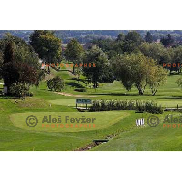 Golf course Zlati gric ( 9 holes, par 36, 2760 meters) in Slovenske Konjice, Slovenia lies in idyllic surroundings between vineyards in Sÿkalce. It is naturally stirred up and entirely rounded up with vineyards. Playing fields are variegated with a b