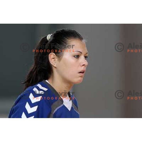 Szandra Zacsik of RK Krim Mercator during practice session open to the press in practice court of Stozice Hall, Ljubljana, Slovenia on October 8,2010 