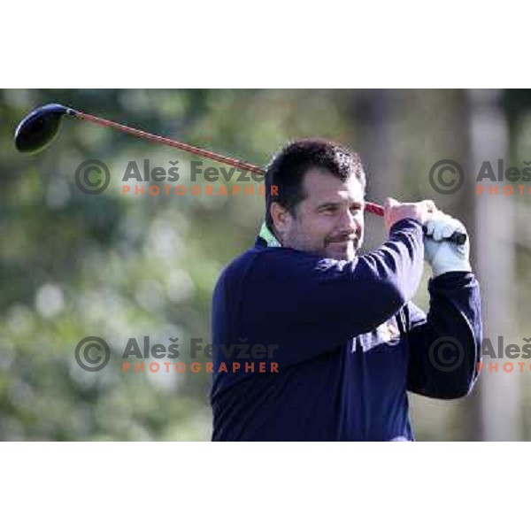 Miran Babnik in action during club championship at Diners golf & country club, Smeldnik, Slovenia on October 8 ,2010 