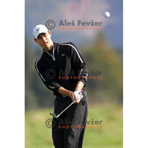 Uros Gregoric in action during club championship at Diners golf & country club, Smeldnik, Slovenia on October 8 ,2010 