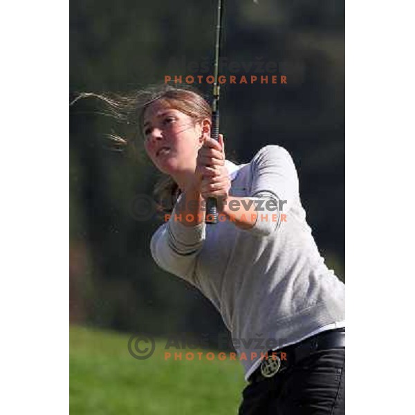 Petra Turk in action during club championship at Diners golf & country club, Smeldnik, Slovenia on October 8 ,2010 