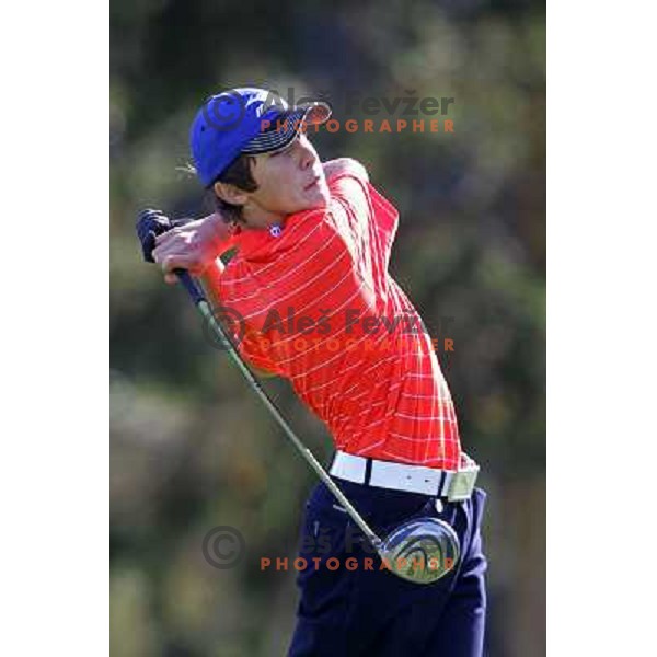 Zan Luka Stirn in action during club championship at Diners golf & country club, Smeldnik, Slovenia on October 8 ,2010 