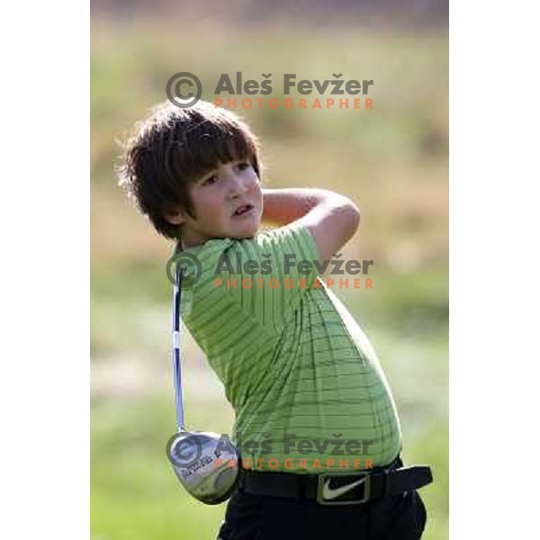 Gal Patrik Stirn in action during club championship at Diners golf & country club, Smeldnik, Slovenia on October 8 ,2010 