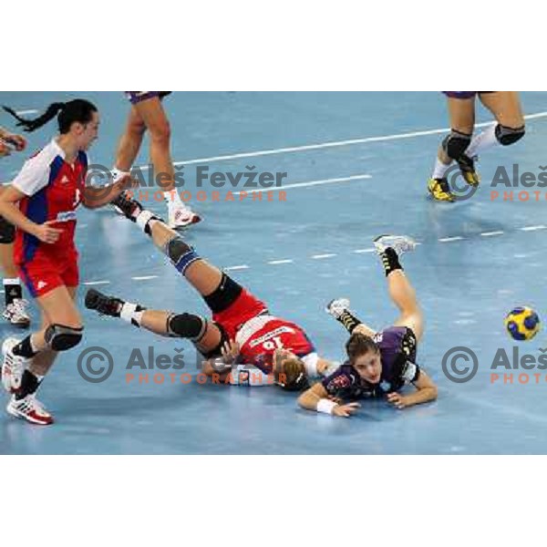 Alja Jankovic during nadball match Krim Mercator- Zvezda Zvenigorod, Championsleague, Ljubljana 16.10.2010 