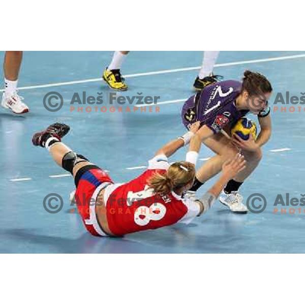 Alja Jankovic during nadball match Krim Mercator- Zvezda Zvenigorod, Championsleague, Ljubljana 16.10.2010 