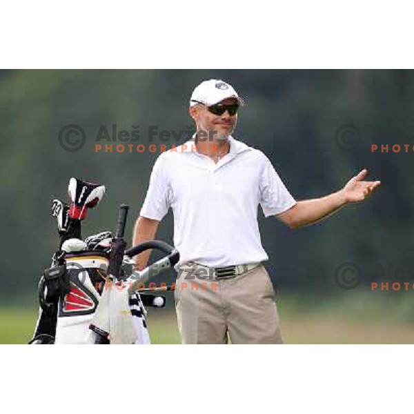 in action at Log Steinel golf tournament at Diners Golf & Country club Smlednik, Ljubljana, Slovenia on August 21, 2010 