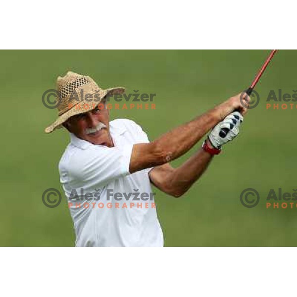 in action at Log Steinel golf tournament at Diners Golf & Country club Smlednik, Ljubljana, Slovenia on August 21, 2010 
