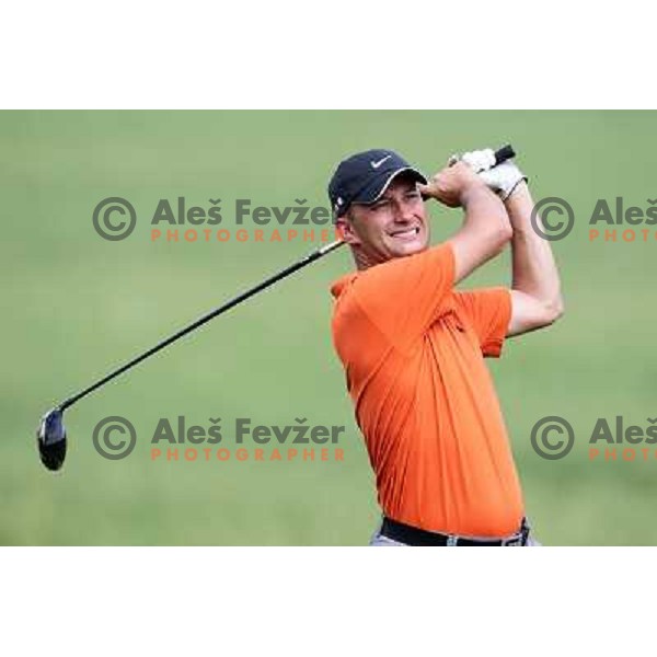 in action at Log Steinel golf tournament at Diners Golf & Country club Smlednik, Ljubljana, Slovenia on August 21, 2010 
