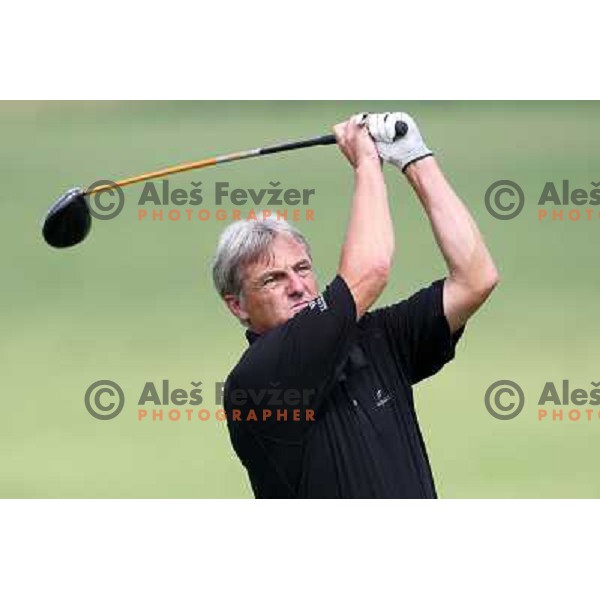 in action at Log Steinel golf tournament at Diners Golf & Country club Smlednik, Ljubljana, Slovenia on August 21, 2010 