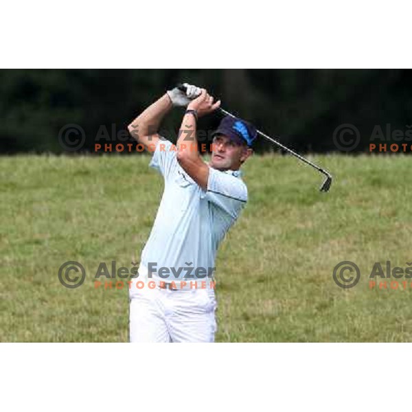 in action at Log Steinel golf tournament at Diners Golf & Country club Smlednik, Ljubljana, Slovenia on August 21, 2010 
